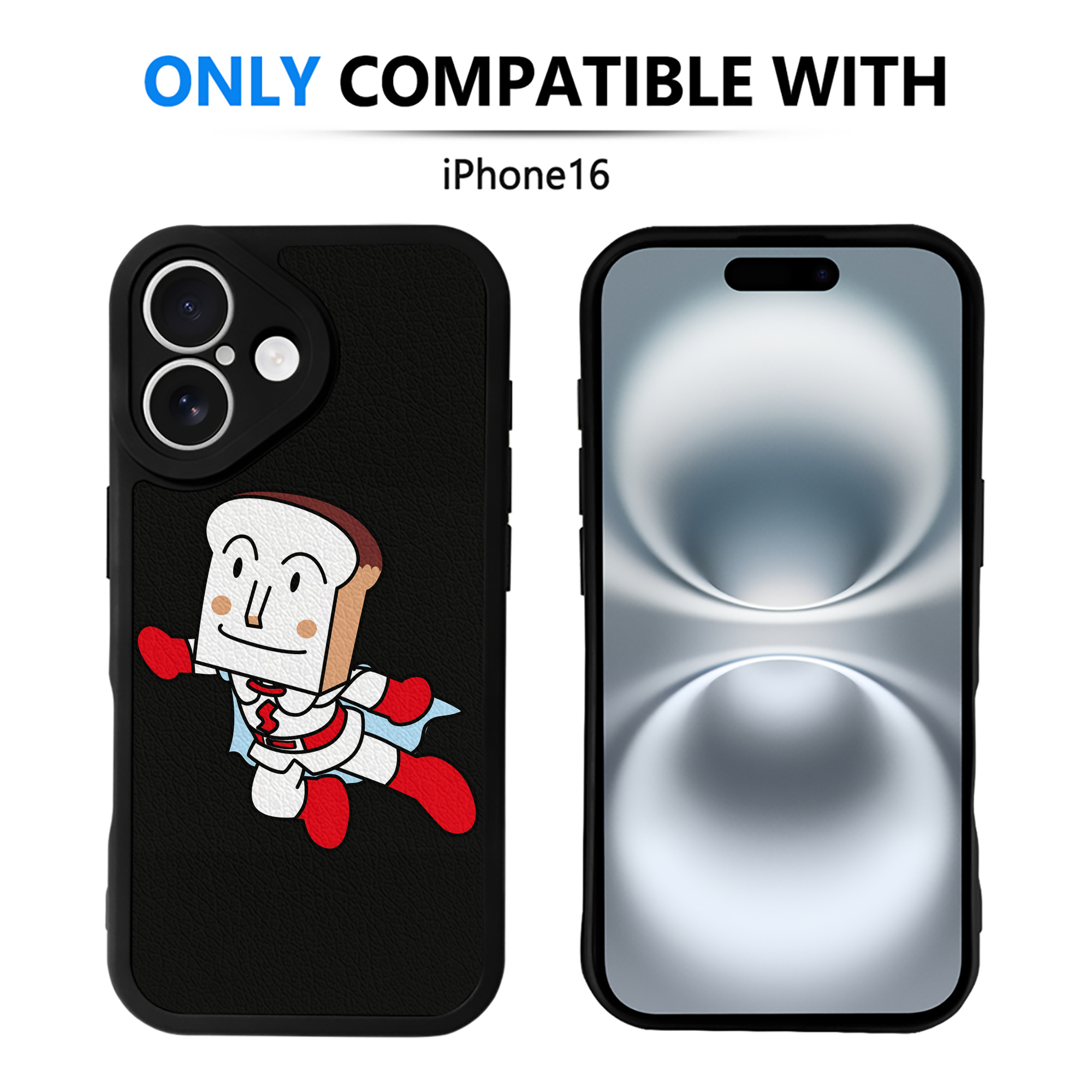 （画像用） アンパンマン Anpanman 【iPhone 16シリーズ対応】シリコンスマホケース（レザー調） 材質：シリコン